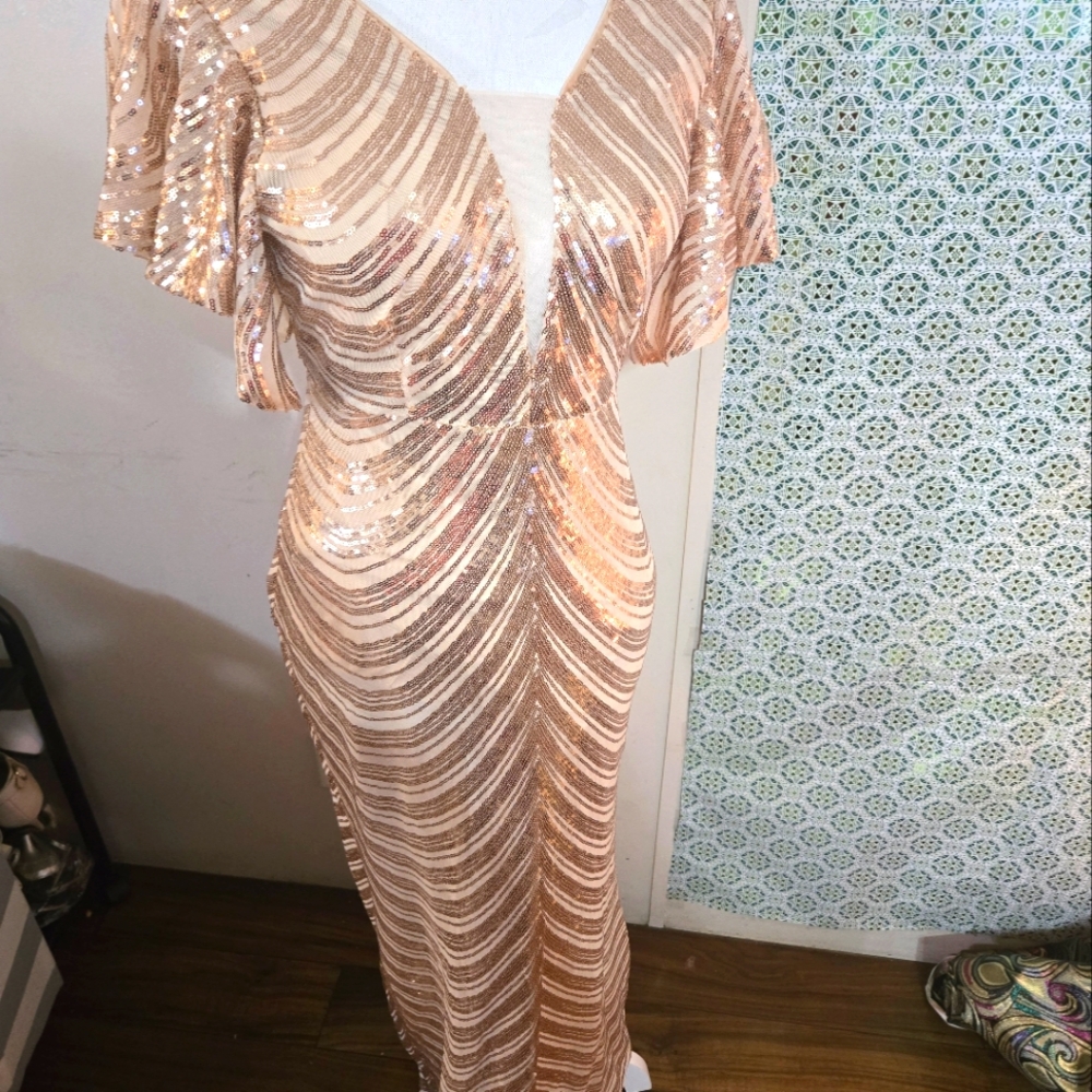Maxi glitter dress - Picture 3 of 4